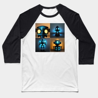 Cute Robots Baseball T-Shirt